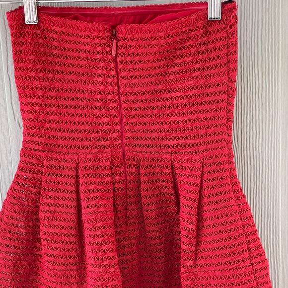 Forever 21 Women's Strapless Dress Size S Red - Picture 6 of 8